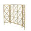 Pare-étincelles en fer Iron 3, style X, options or rose / noir / or, 30,64 po de hauteur x 49,28 po de largeur, 14 po de profondeur, motif de cloison, 30,64 po x 49,28 po x 14 po