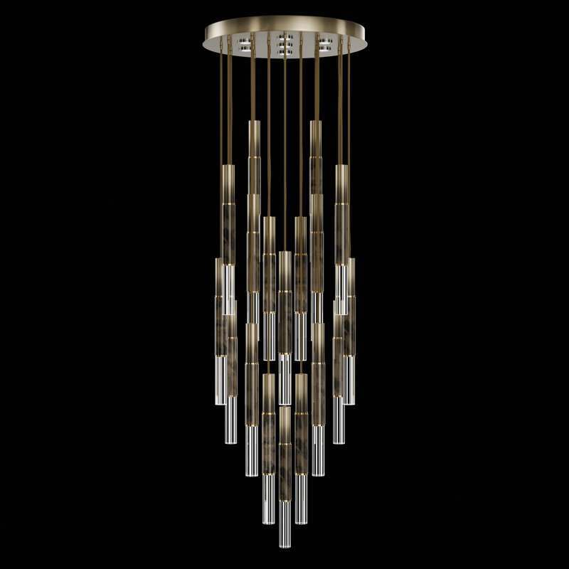 Antonia 25 - Light LED Pendant, Soft Ombre Bronze/Brass
