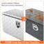 Boîte de rangement polyvalente de 36 po, 14 po et 16 po, fabriquée en aluminium, avec loquet à poignée en T, boîte à outils anti-égratignures pour camions et remorques, fabrication robuste, clés de verrouillage, imperméable avec joint étanche
