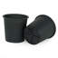 Pot de plante de jardin 6,3 "rond - pots de jardin en plastique avec drainage (paquet de 5)