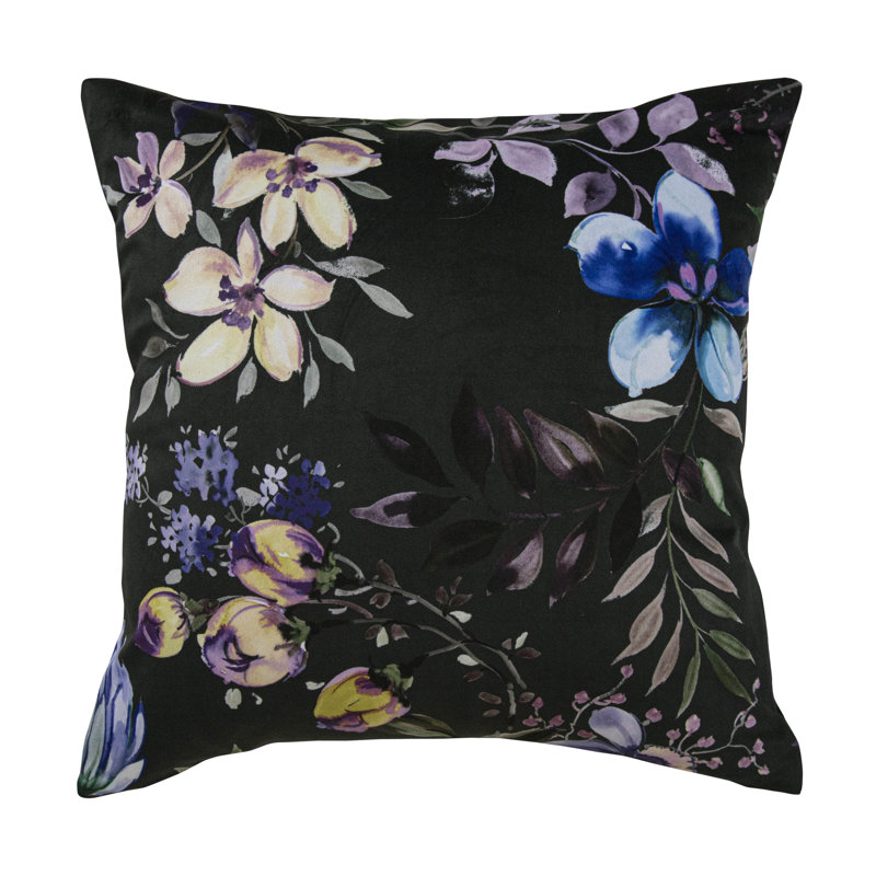 Druzy Black Square Cushion