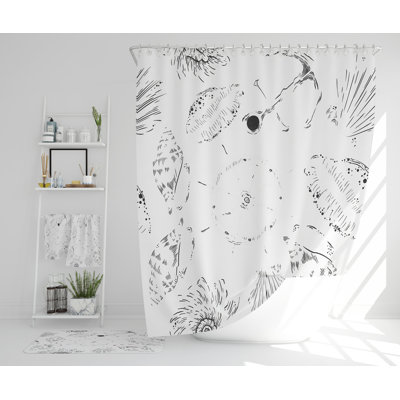 Nevsa Polyester Shower Curtain Set