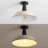 Camila 14" 1-Light Classic Industrial Indoor/Outdoor Iron LED Semi Flush Mount-789237199