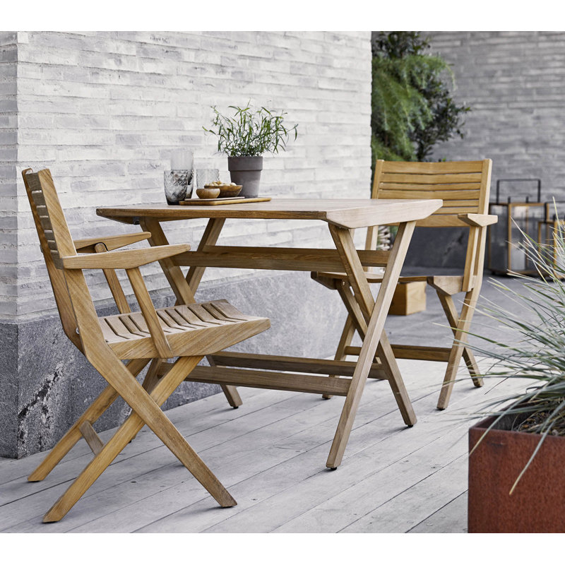 Flip Teak Folding Armchair