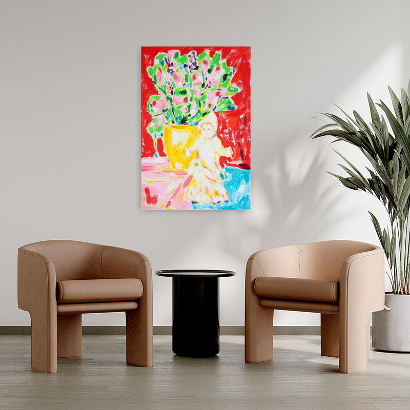 Art contemporain contemporain abstrait, H 36 po x l 24 po