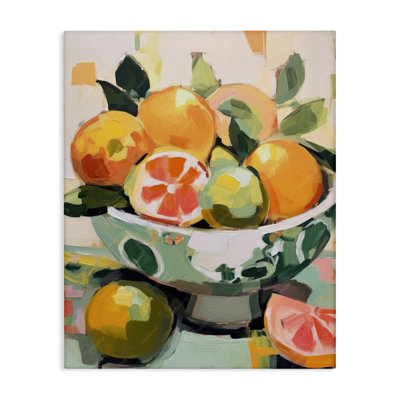  Art mural sur toile "Fruit Basket Abstraction" par LSR Design Studio