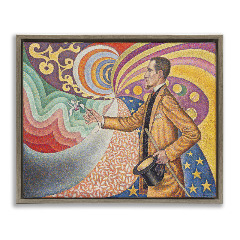 Art mural classique sur toile flottante encadrée par George Signac, Cadre flottant orme Montalcino, H 25 po x l 31 po