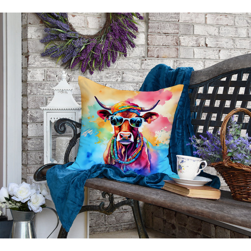 Coussin Hippie, H 18 po x l 18 po