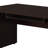 2-piece Home Office Set L-Shape Desk with File Cabinet Cappuccino
