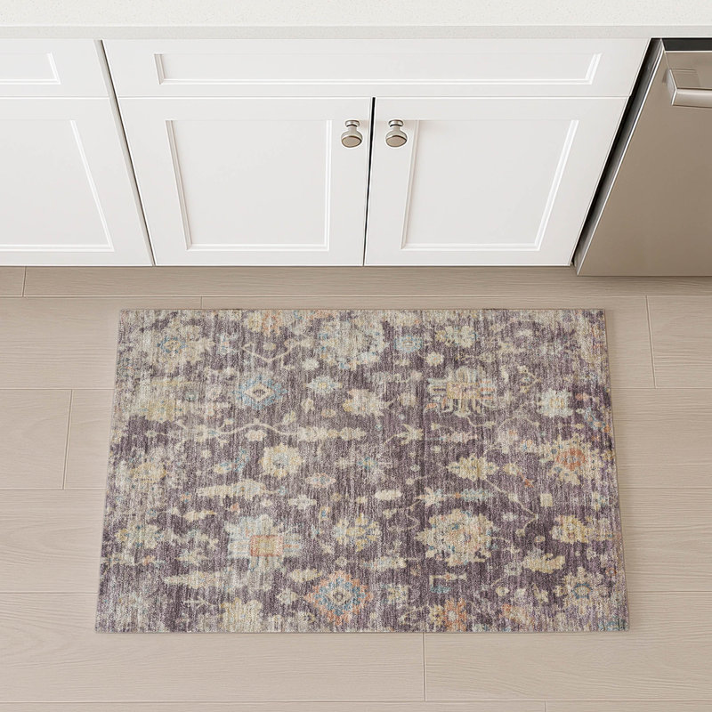 Machine Washable Indoor/Outdoor Francky ACN2355 Traditional Rug, Rectangle 1'8" x 2'6"