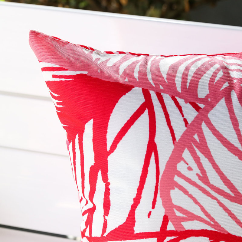  Square Outdoor Pillow Cover & Insert, Pink