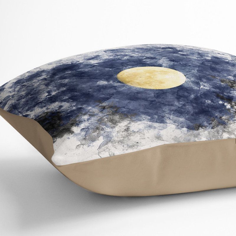 Abstract Square Cushion, Stone, 40cm H x 40cm W x 15cm D