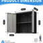 Armoire en métal avec serrure et tablette réglable pour un garage bien rangé