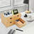 Bascobel Bamboo Desk Organizer with 4 Drawers