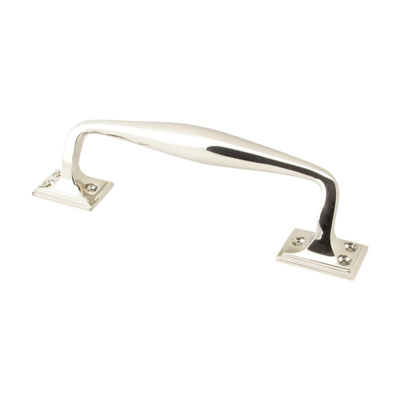Art Deco Pull Handle, Polished Nickel