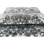 Hand Knotted Damask Area Rug in Black/White/Brown-1176065499