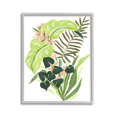Moderne, tropicale, Herbes, estampe numérique, Art