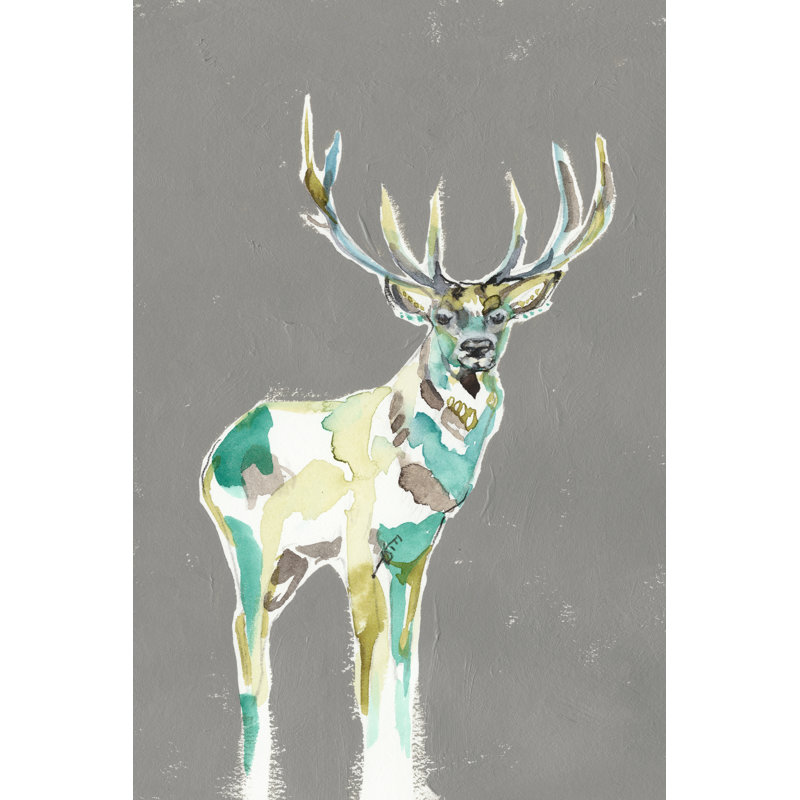 Solitary Deer I by Jennifer Goldberger - Wrapped Canvas Art Prints, 46cm H x 30cm W x 3.8cm D