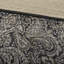 Couvre-lit 5 pièces pour grand lit - noir avec motif cachemire et housse en tissu