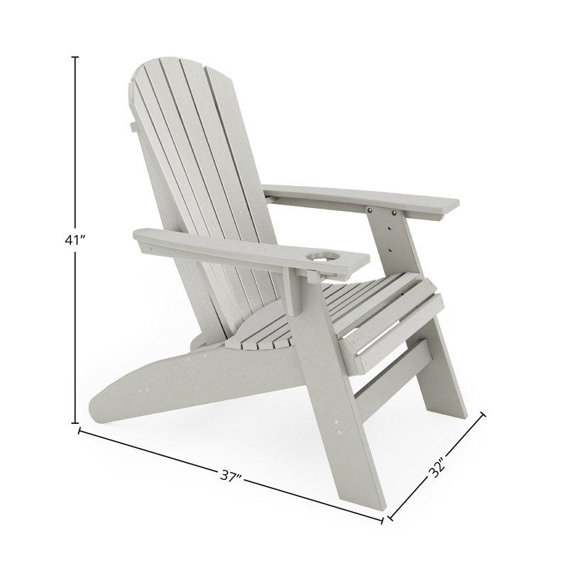 Hagues Outdoor Lounge Chair, Heron Gray