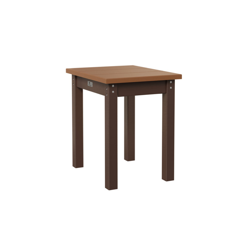 Berlin Gardens Economy End Table, Chocolate Brown, Cedar