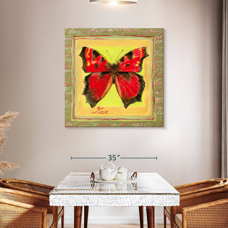 Brampt Virtue Butterfly I, 39" H x 39" W