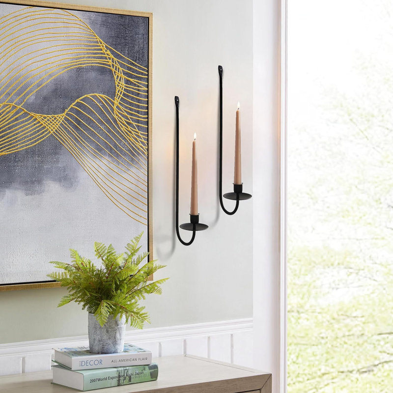 16.5'' H Metal Wall Candlestick