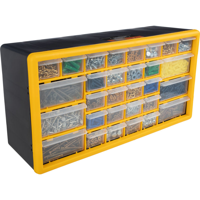 Organisateur de petites pièces 30 tiroirs Stalwart - Tiroirs de rangement de bureau ou de mur pour la quincaillerie
