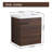 Deyvi 18" Single Sink Wall Mounted Bathroom Vanity,Floating Vanity With 1 Door,White Ceramic Top-243986514