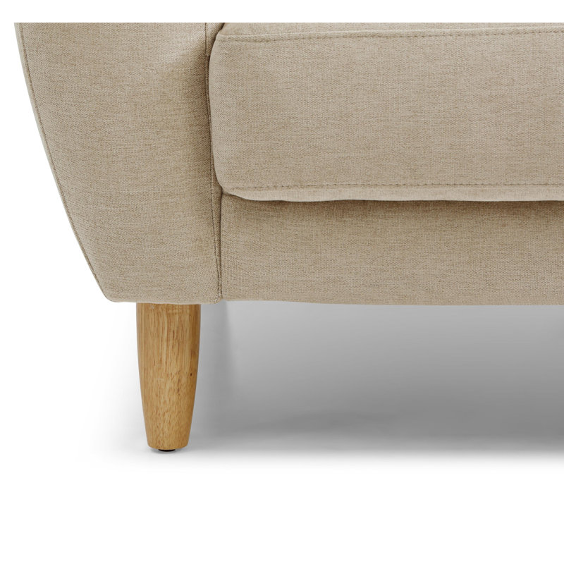 Sectional, Beige Linen Blend
