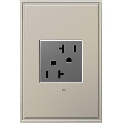 Prise Legrand adorne ARTR202M4 inviolable, 20 A, finition magnésium