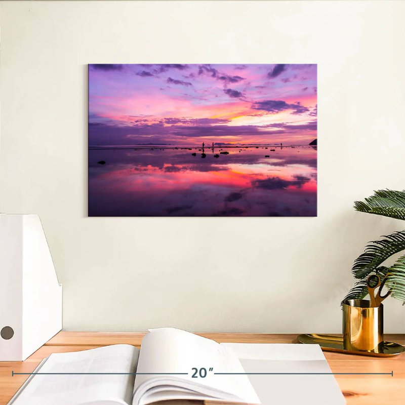 Coucher de soleil mauve Kerrick, H 8 po x l 12 po
