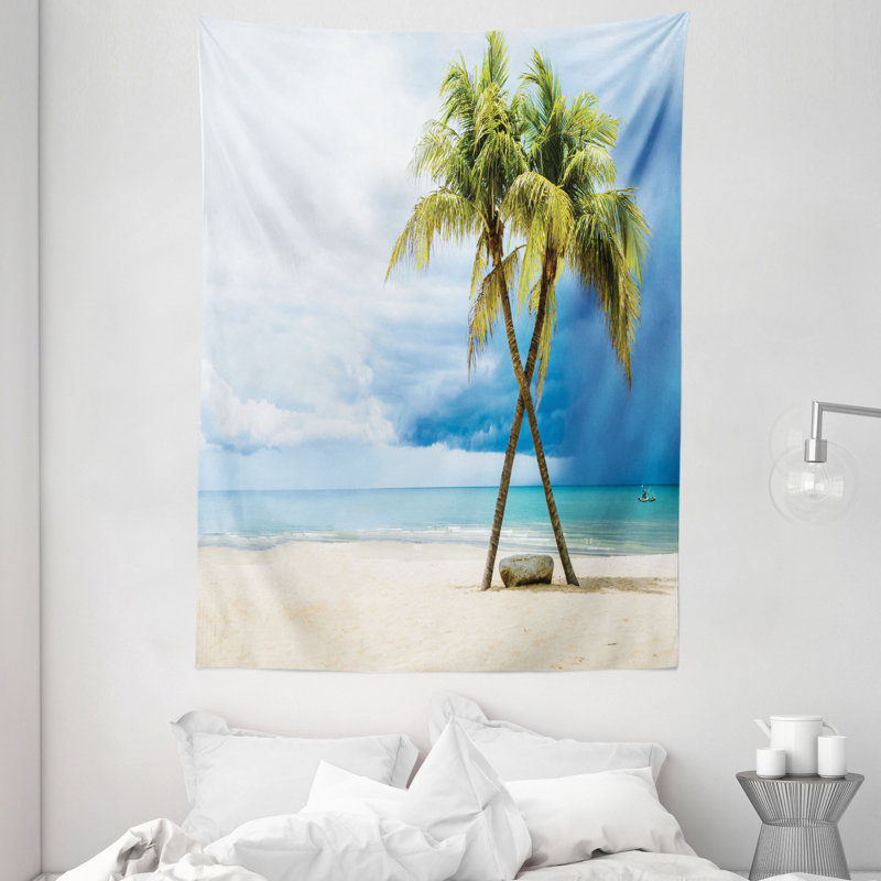 Tapisserie hawaïenne en polyester, H 80 po x l 60 po