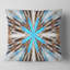Fleurs avec rayons rayonnants - Coussin imprimé floral-29339956-89823886