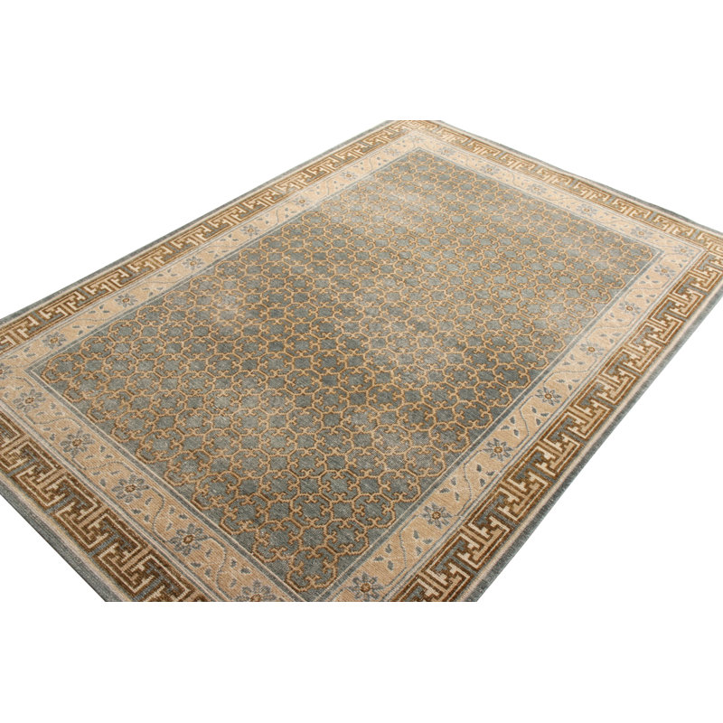 Distressed Homage Hand Knotted Wool Area Rug, Runner 3' x 10'