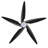 Chanille 5-Blade Solid Wood Ceiling Fan with LED Light and Remote Control-1492052468-1492052469-1492052466