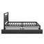 Lit plateforme double avec rangement