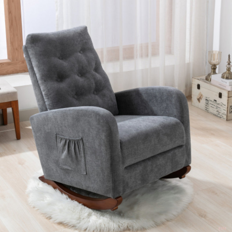 Chaise de salon Accent Chair, Gris antique