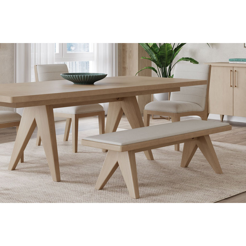 Lewis Sumire Upholstered Bench In Ginger And Natural Linen