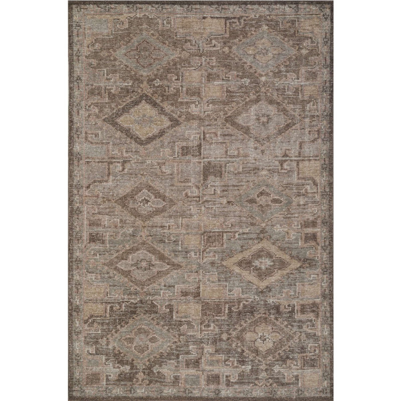Hand Knotted Wool Zaynab Rug, Rectangle 5' x 8'