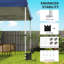 Outsunny 3 x 3 m Pop Up Gazebo with Wheels, UPF50+, One-Touch-123176878