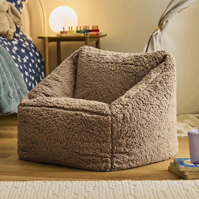 icon Kids Teddy Bear Armchair Bean Bag Natural Childrens Bean Bags