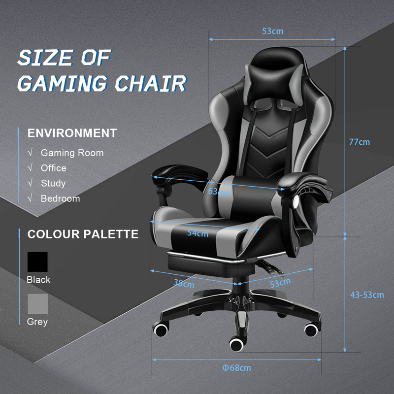 Thunderx3 Core High Back PU Leather Racing Gaming Chair Ergonomic