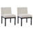 Upholstered Low Back Rubber Wood Bobbin Legs Dining Chair-1105563187-1105563188