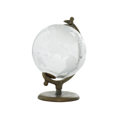 Linderman Aluminum Metal Educational/Geographic Earth Globe with Tiered Base
