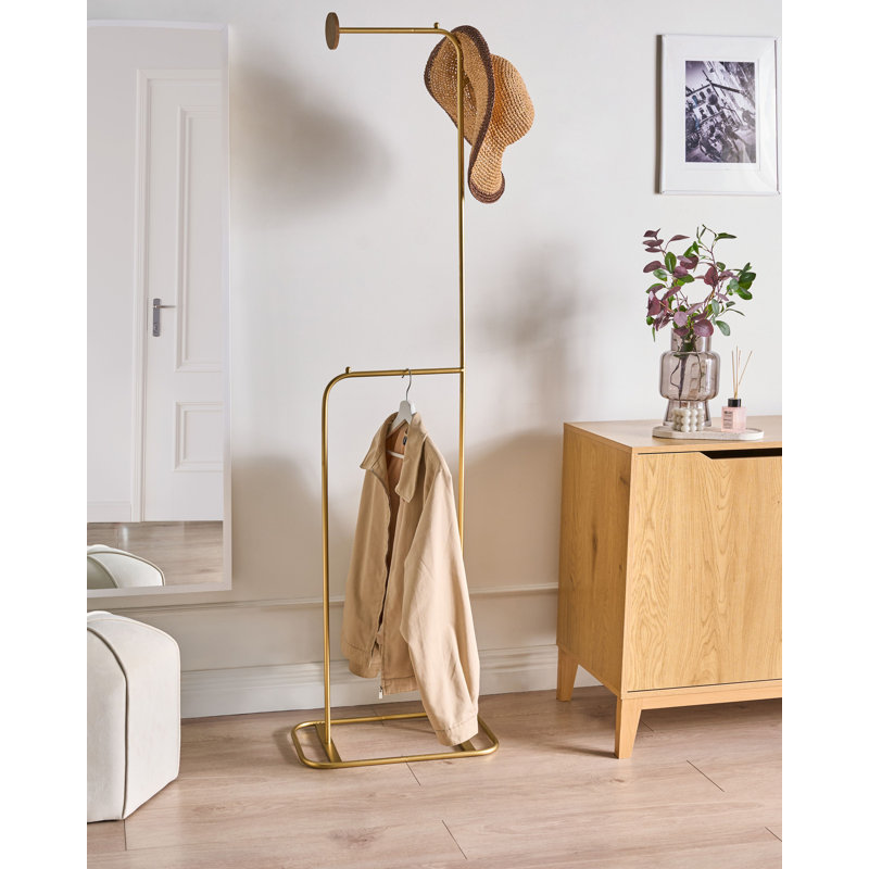 Metal 2 - Hook Coat Rack, Gold