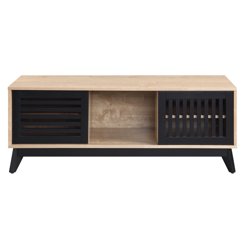 George Oliver Gamaliel Scandinavian Rectangular TV Stand in Oak ...