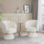 Chaise d'appoint pivotante en tissu-836507849