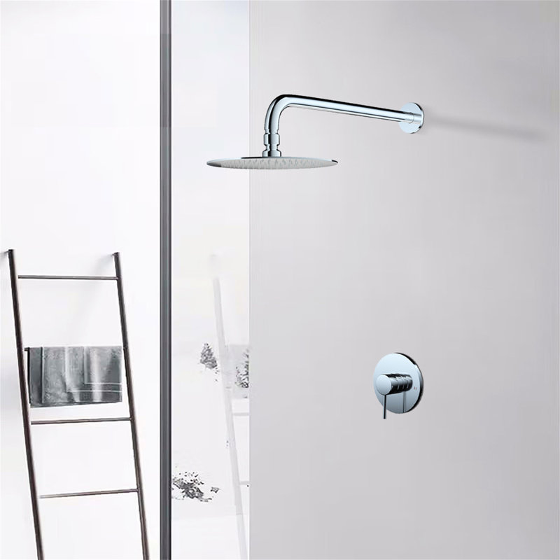 Wall Mounted Shower Faucet(Valve Included), Chrome