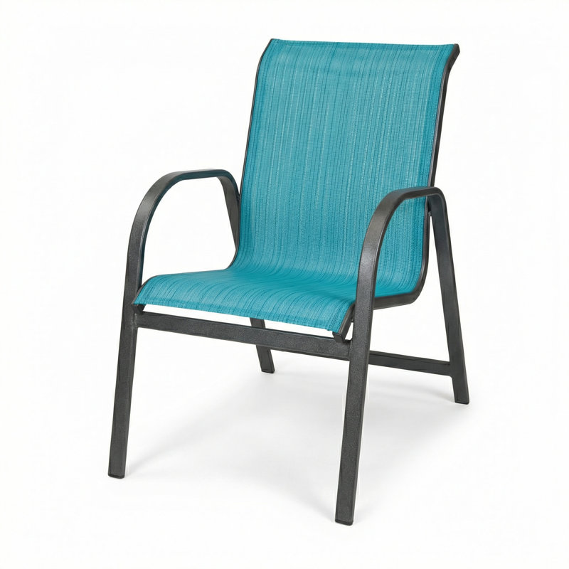 Chaise avec accoudoirs, Harnais Dupioni Lagoon / anthracite